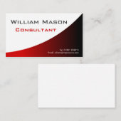 Coole, Berufliche Visitenkarte in Rot-Weiß (Vorne/Hinten)