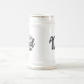 Coole beste Dad jemals Wortkunst Bierglas (Mittel)