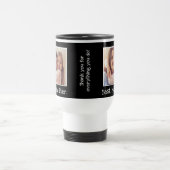 Coole beste Mama je Foto Personalisiert Schwarz-we Reisebecher (Mittel)