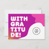 Coole Bestellung Vielen Dank, dass Sie sich für un Dankeskarte (Vorderseite)