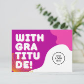 Coole Bestellung Vielen Dank, dass Sie sich für un Dankeskarte (Stehend Vorderseite)