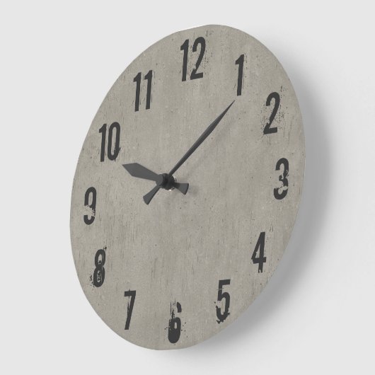 Coole Betondeckenhalterung Große Wanduhr (Winkel)