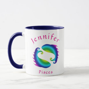 Coole Bezeichnung für Pisces Symbol Tasse