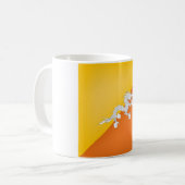 Coole Bhutan-Flagge Kaffeetasse (Vorderseite Links)