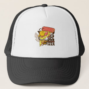 Coole Biene liebt Pizza-Wortspiele Truckerkappe