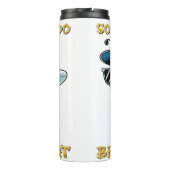 Coole Biene tut es manchmal Thermosbecher (Rückseite)