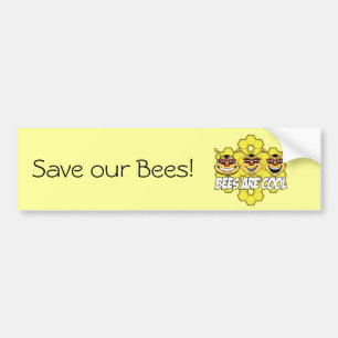 Coole Bienen Autoaufkleber