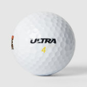 Coole Bienen Lieben Pizza Puns Golfball (Logo)