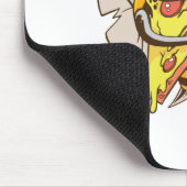 Coole Bienen Lieben Pizza Puns Mousepad (Ecke)