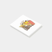 Coole Bienen Lieben Pizza Puns Post-it Klebezettel (angewinkelt)