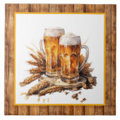 coole Bierliebhaber Zuhause Fliese (Vorderseite)
