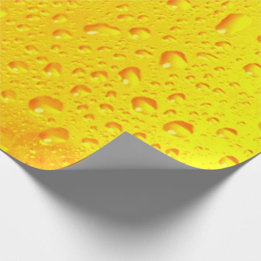 Coole Biertropfen Geschenkpapier (Ecke)
