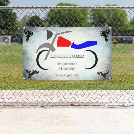 Coole Bike Masculine 16. Geburtstagsbanner Banner (Insitu)