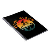 Coole Biker-Sonnenbrille für den Sonnenuntergang Notizblock (Rechte Seite)