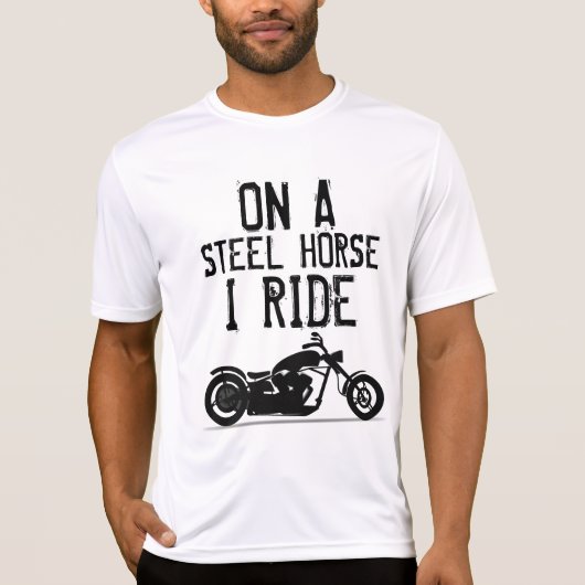 Coole Biker-T - Shirt, STAHLHORSE I RIDE T - Shirt (Vorderseite)