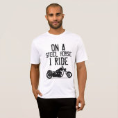Coole Biker-T - Shirt, STAHLHORSE I RIDE T - Shirt (Vorne ganz)
