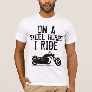 Coole Biker-T - Shirt, STAHLHORSE I RIDE T - Shirt