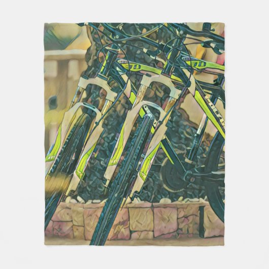Coole Biketechnik Fleecedecke (Vorderseite)