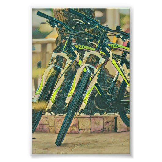 Coole Biketechnik Fotodruck (Vorne)