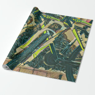 Coole Biketechnik Geschenkpapier