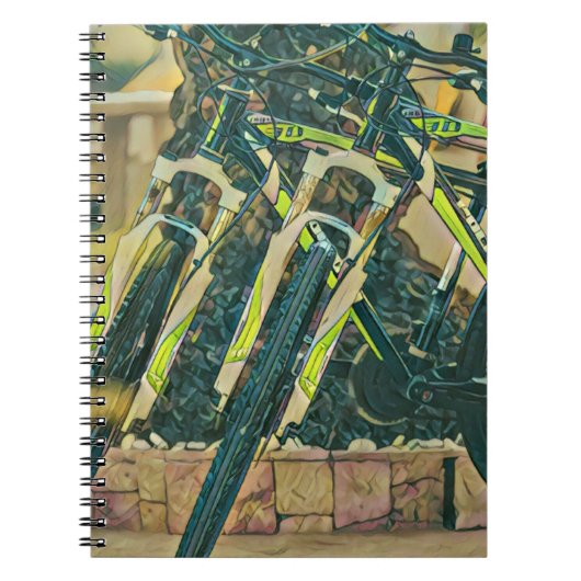 Coole Biketechnik Notizblock (Vorderseite)