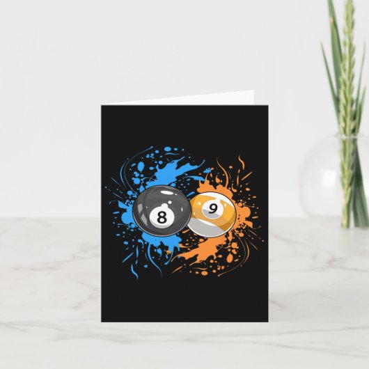 Coole Billard für 8-LL und 9-LL Player Karte (Vorderseite)