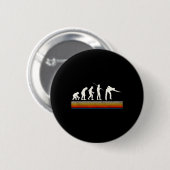 Coole Billard Schwarze Evolution des Menschen Bill Button (Vorne & Hinten)