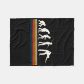 Coole Billard Schwarze Evolution des Menschen Bill Fleecedecke (Vorderseite (Horizontal))