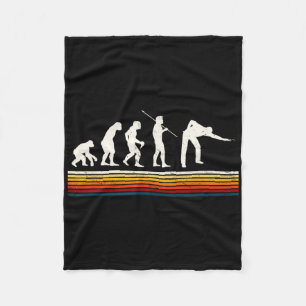 Coole Billard Schwarze Evolution des Menschen Bill Fleecedecke