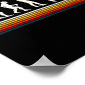 Coole Billard Schwarze Evolution des Menschen Bill Poster (Ecke)