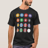 Coole Billard-Snookergeschenk T-Shirt (Vorderseite)