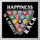 coole Billardfans Poster (Vorne)