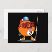 Coole Billardneunkugel Postkarte (Vorne/Hinten)