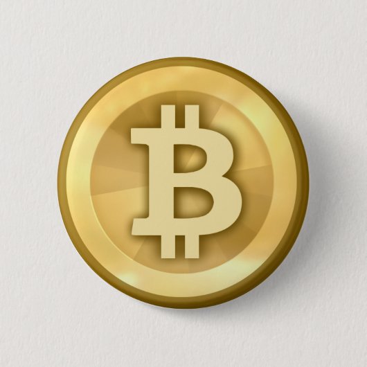 Coole Bitcoin-Taste Button (Vorderseite)