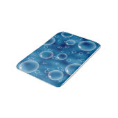 Coole blaue Blasen Bath Mat Badematte (Schrägansicht)