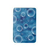 Coole blaue Blasen Bath Mat Badematte (Vorderseite Vertikal)