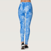 coole blaue Herzchen, die Mädchen blauen Frauen Leggings (Rückseite)