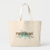Coole blaue Historiker-Taschen-Tasche Jumbo Stoffbeutel (Vorne)