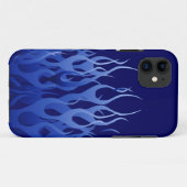 Coole blaue laufende Automobilflammen Case-Mate iPhone Hülle (Rückseite (Horizontal))