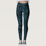 Coole Blaue Leopardin Leggings<br><div class="desc">Coole Blue Leopard Animal Muster Print Leggings. ⭐ 99% meiner Designs in meinem Geschäft sind in Schichten gemacht. Dadurch können Sie die Größe und den Text leicht verändern und verschieben, sodass die Grafik und der Text perfekt zu jedem Produkt passen. ⭐ (Bitte vergewissern Sie sich vor der Bestellung, dass Sie...</div>