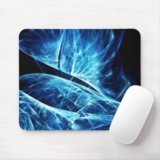 Coole blaue Mausunterlage Mousepad (Mit Mouse)