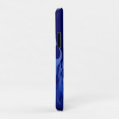 Coole blaue Racing Flames Button Streifen Case-Mate iPhone Hülle (Hinten/Rechts)