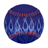 Coole blaue Racing-Flammen bei der CO2-Brennfasera Baseball (Vorderseite)