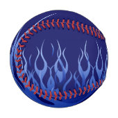 Coole blaue Racing-Flammen bei der CO2-Brennfasera Baseball (Vorderseite Links)
