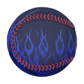 Coole blaue Racing-Flammen bei der CO2-Brennfasera Baseball (Vorderseite Links)