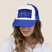 Coole blaue Racing-Flammen Truckerkappe (Beispiel)