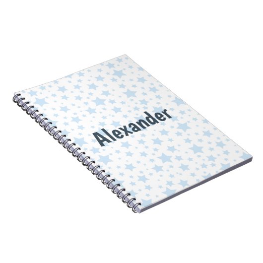 Coole blaue Sterne Notizblock (Rechte Seite)