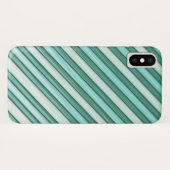 Coole blaue Streifen Case-Mate iPhone Hülle (Rückseite (Horizontal))