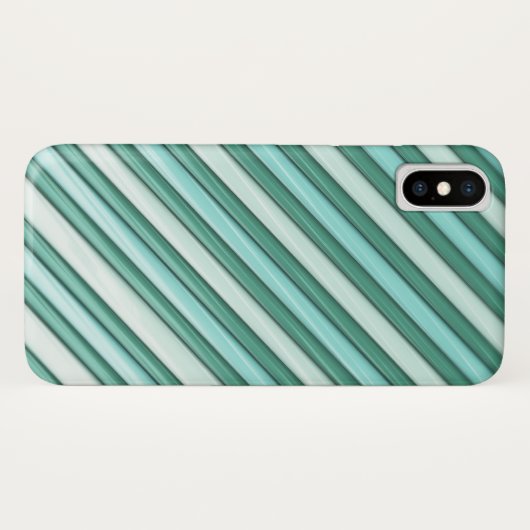 Coole blaue Streifen Case-Mate iPhone Hülle (Rückseite (Horizontal))