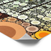 Coole blaue Tür südwestlicher Hof Holztür Poster (Ecke)